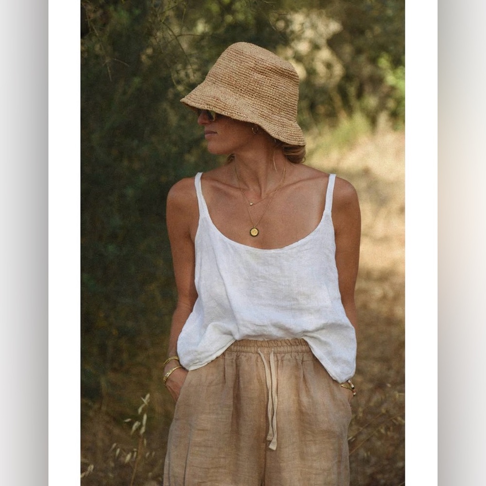 Franki Crotchet Raffia Bucket Hat- NWT - Picture 4 of 12